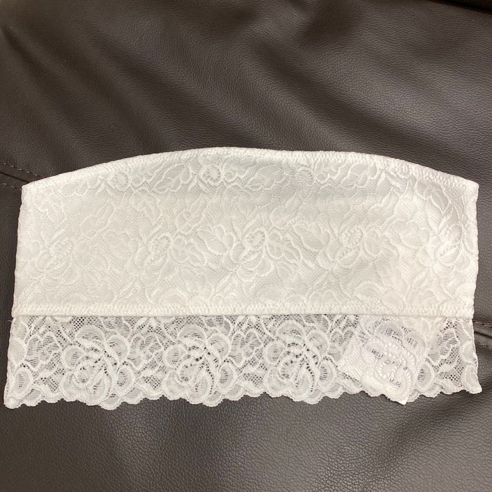 NWT! Nordstrom Bandeau Bralette Girls Size L (10/12) White